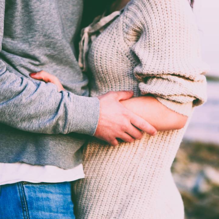 Young Couple Embraced